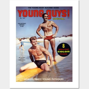 YOUNG GUYS! Special Body Builders Guide - Vintage Physique Muscle Male Model Magazine Cover Posters and Art